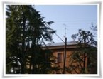 Vista pannelli Bosh CSIM60 da 25W su tetto di abitazione privata a Castelfranco Emilia Modena